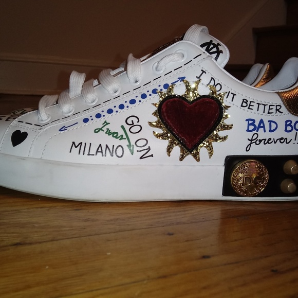 Dolce Gabbana 'Gothic Heart' Sneakers